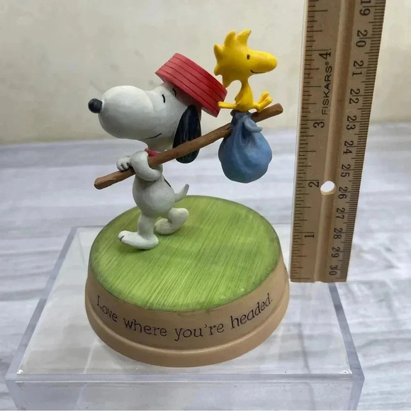 Hallmark Peanuts Gallery 2013 Snoopy “Love Where You’re Headed” Figurine in Box - Picture 11 of 12